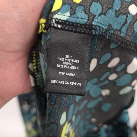 Torrid Midi Dress Flutter Sleeve Ruffles Pockets Abstract Party Wedding 2X - Picture 9 of 15